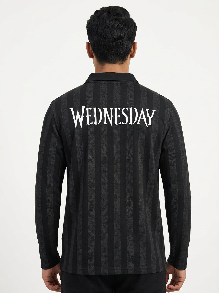 H&M T-Shirt Casual Black Blended