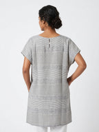 Striped Relaxed Fit Tunic Top