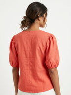 AND Top Casual Coral Blended