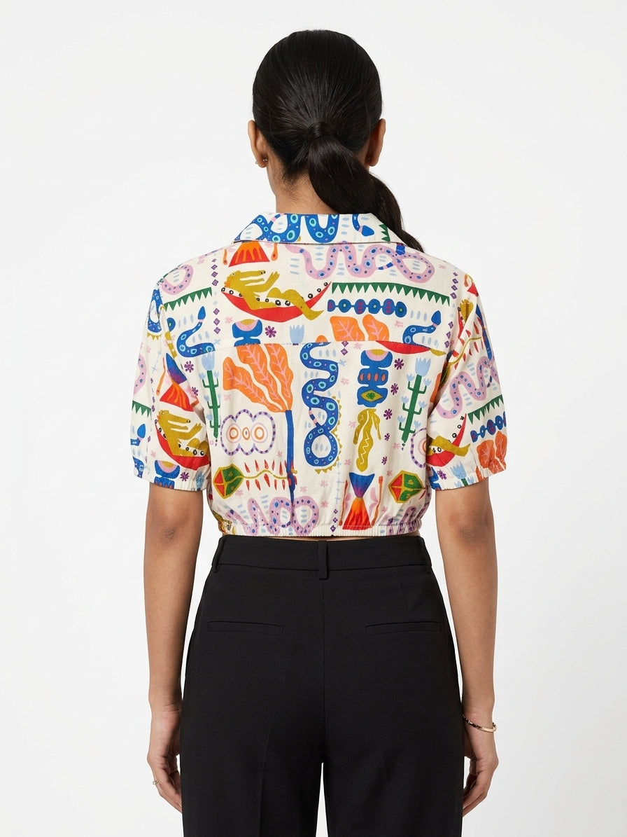 ONLY Top Casual White Cotton