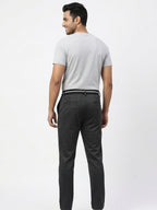 Men's Charcoal Sporty Track Pants with Drawstring