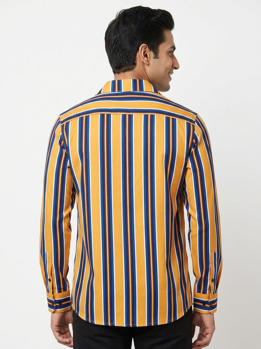 CBR Shirt Casual Mustard Polyester