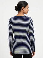 Gap Navy and White Striped T-Shirt Size XS
