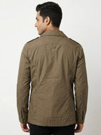 Express Shirt Casual Olive Cotton