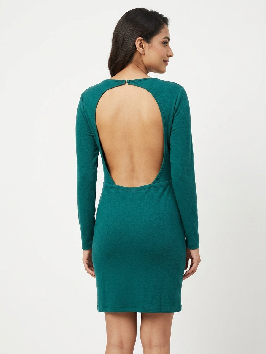 SHEIN Women's Teal Knit Top Size M