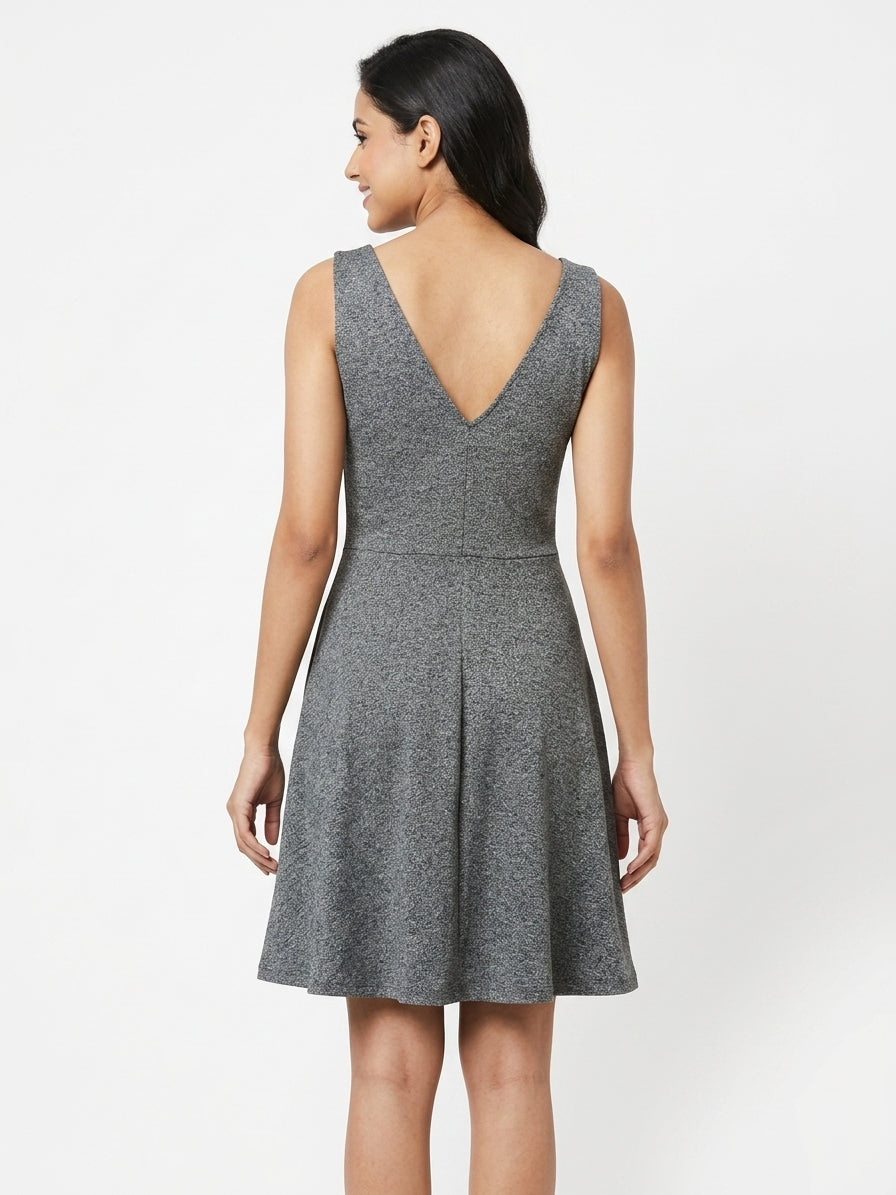 H&M Divided Dress Casual Grey Blended