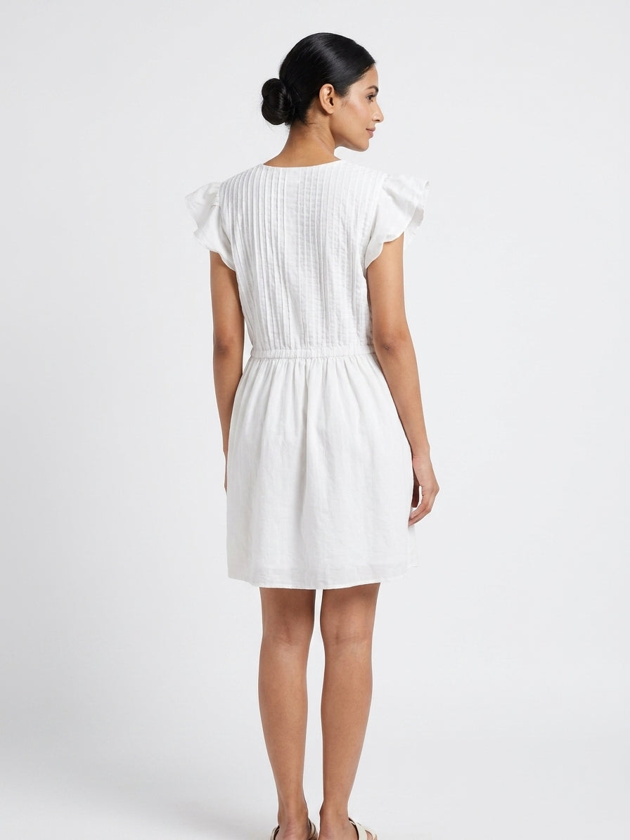 Dress Casual White Cotton