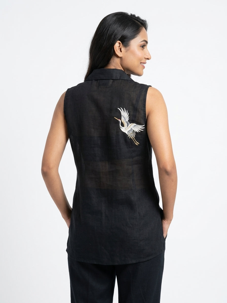 Vero Moda Top Casual Black Viscose