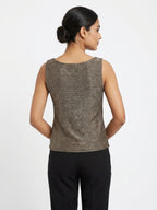 Zara Top Casual Bronze Blended