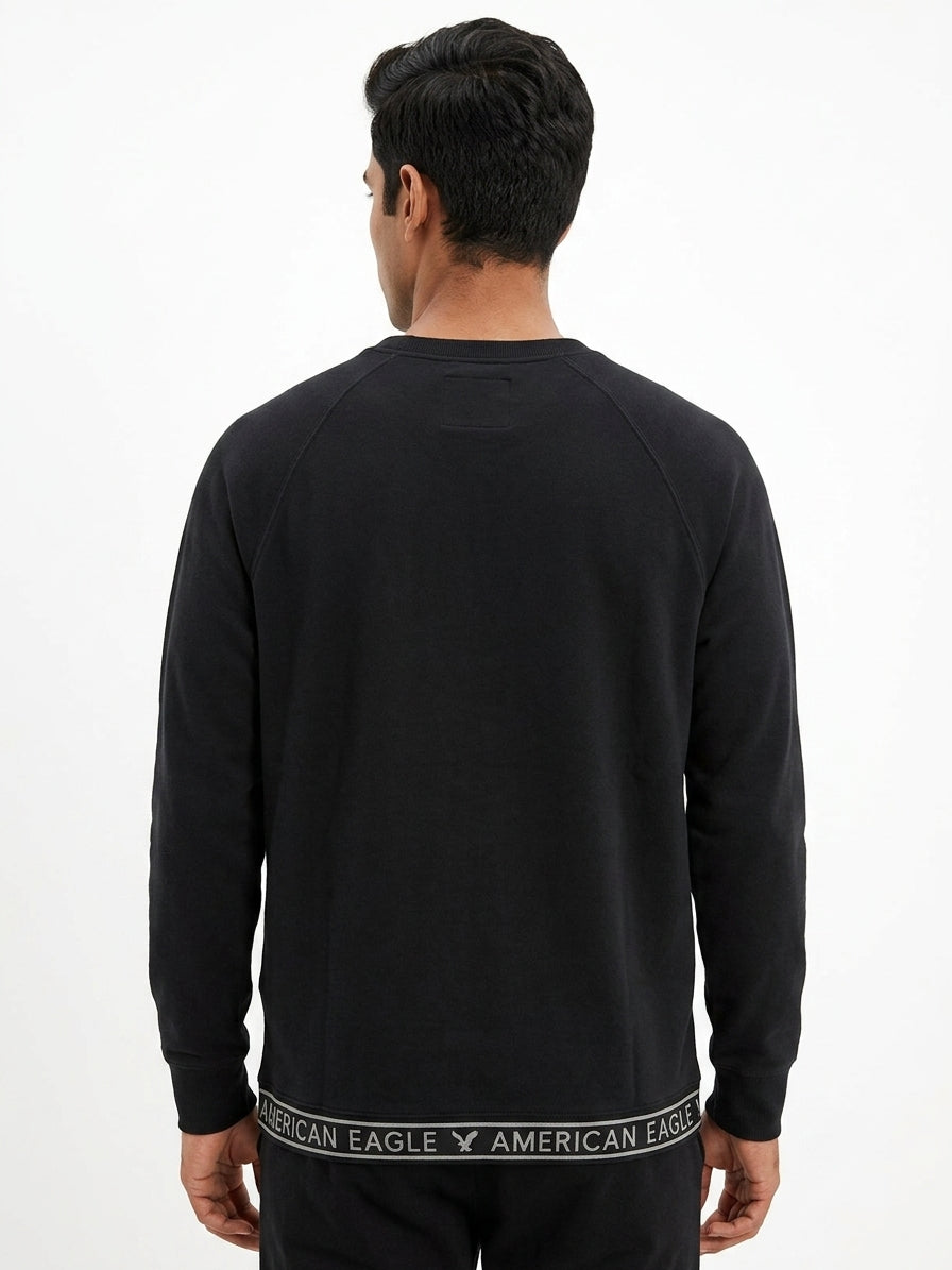 American Eagle Outfitters Black Crew Neck Sweatshirt
