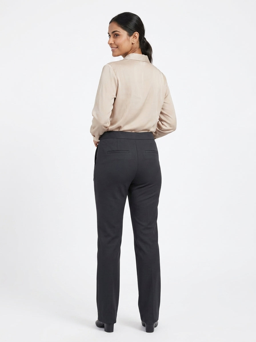 Charcoal Regular Fit Formal Trousers