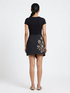 Skirt Vintage Black Blended