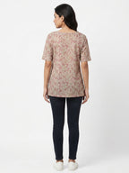 Multi Floral Printed Regular Fit Kurti