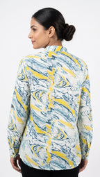 Cotton Rayon Printed Mabel Yellow Printed