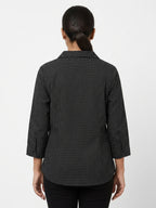 Black Polka Dot Casual Shirt