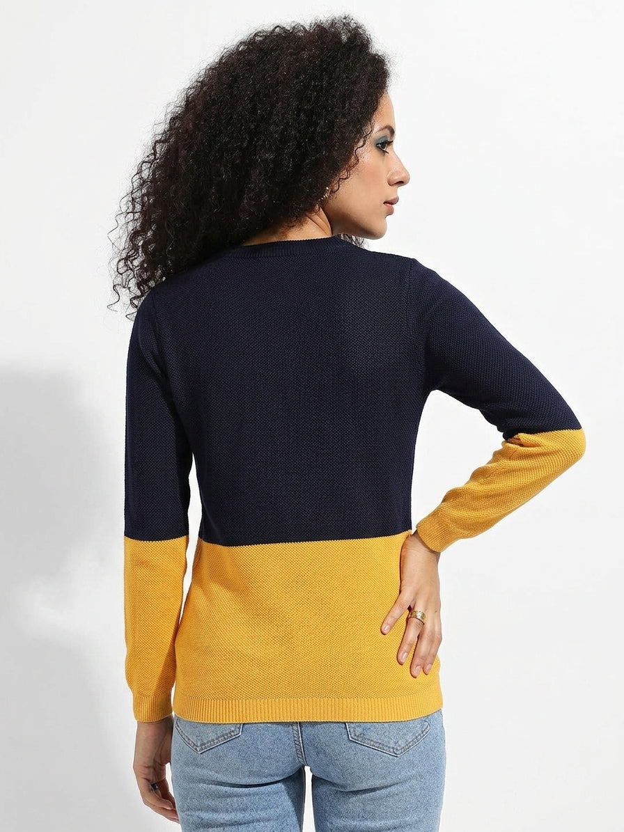 Colourblock Pullover Sweater
