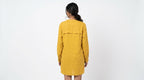 Solid Yellow Cotton Kurti