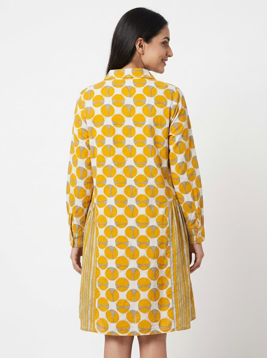Women's Multi-Printed Relaxed Fit Tunic Dress