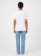 White Graphic Printed Round Neck T-Shirt