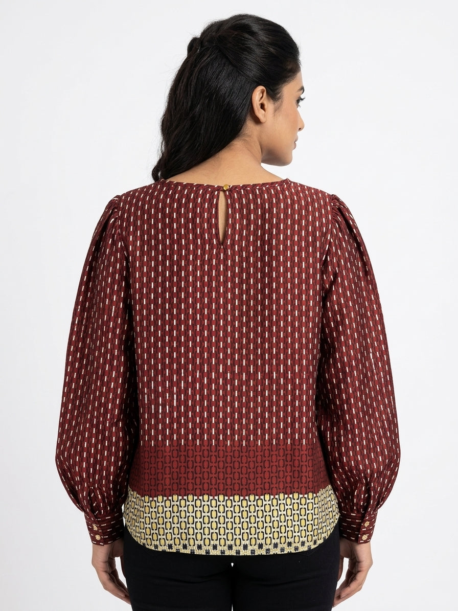 Women's Printed Relaxed Fit Top