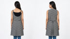Women's Black Polka Dot Open Front Shrug