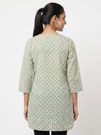 Cream Printed Kurti