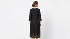 Black Embellished Rayon Kurti