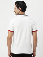 Tommy Hilfiger White Polo T-Shirt with Contrast Collar