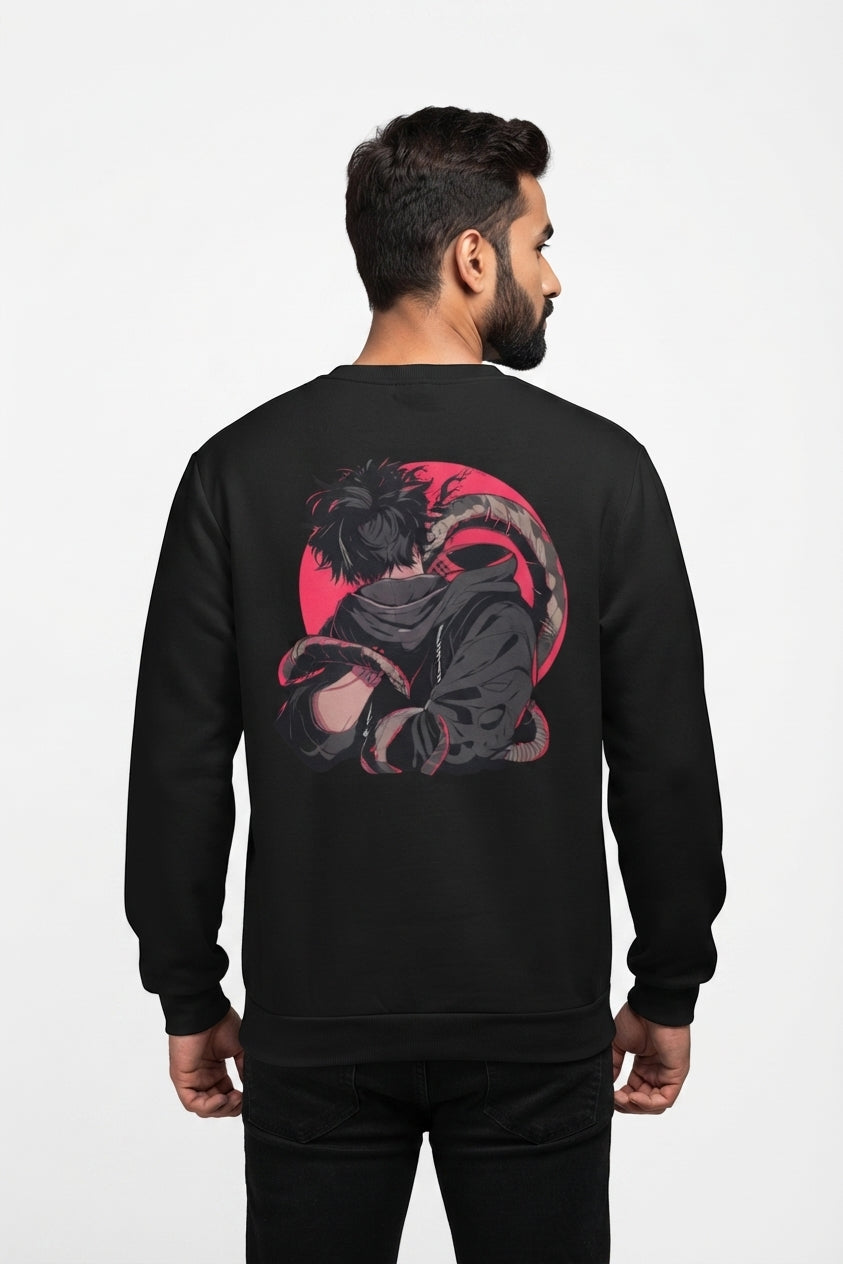 Snake Charmer Black Sweatshirt