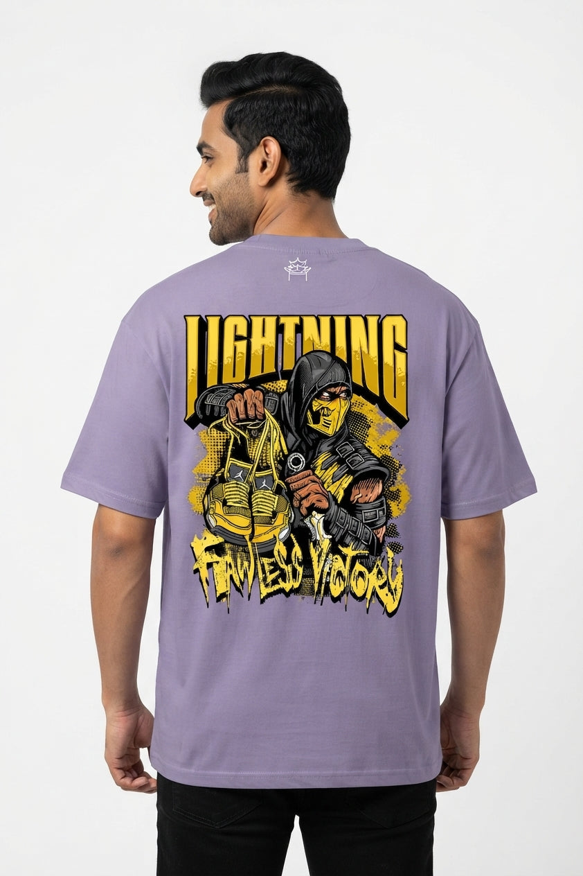 Lightning Lavender Oversized Tee