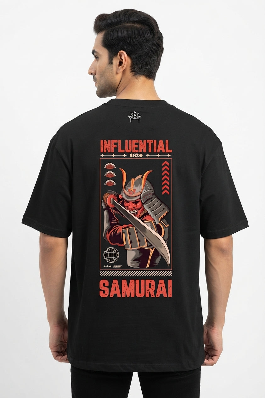 Influential Black Oversized Tee