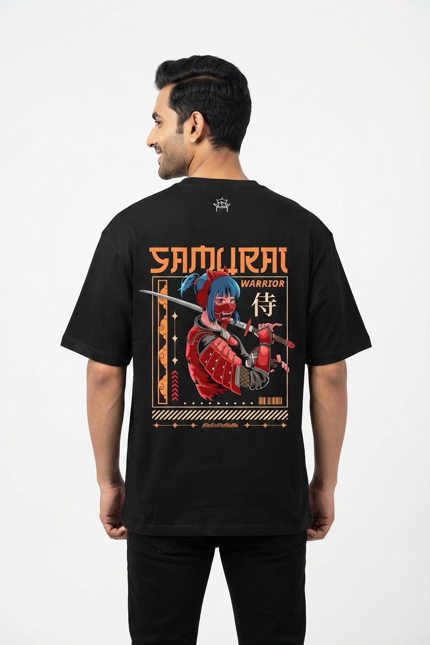 Samurai Black Oversized Tee