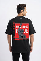 Number One Black Oversized Tee