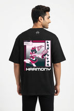 Harmony Black Oversized Tee