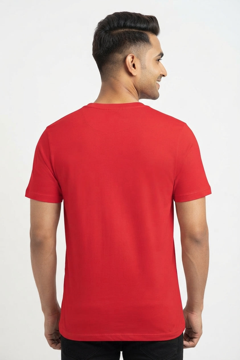 Area 51 Graphic Printed Red Tshirt