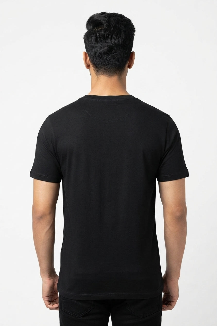 Bachpan Se Harami Graphic Printed Black Tshirt