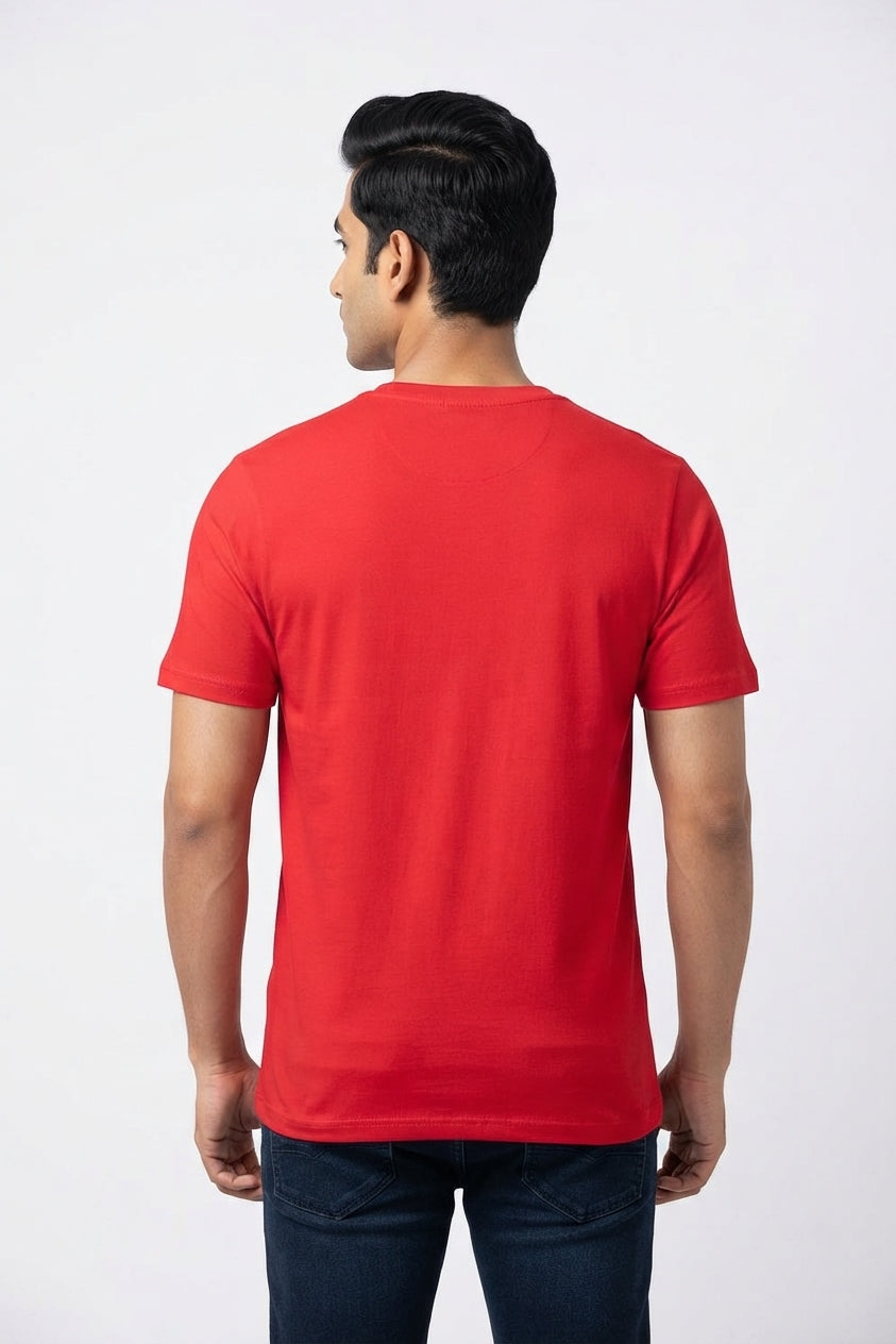 Be Your Own Hero Graphic Printed Red Tshirt