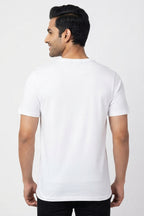 Crack Graphic Printed White Tshirt