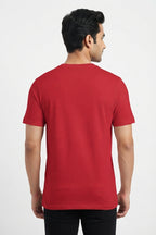 Hero Graphic Printed Red Tshirt