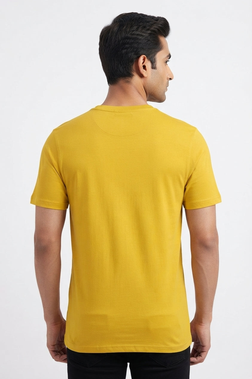 Never Stop Dreaming Graphic Printed Yellow Tshirt