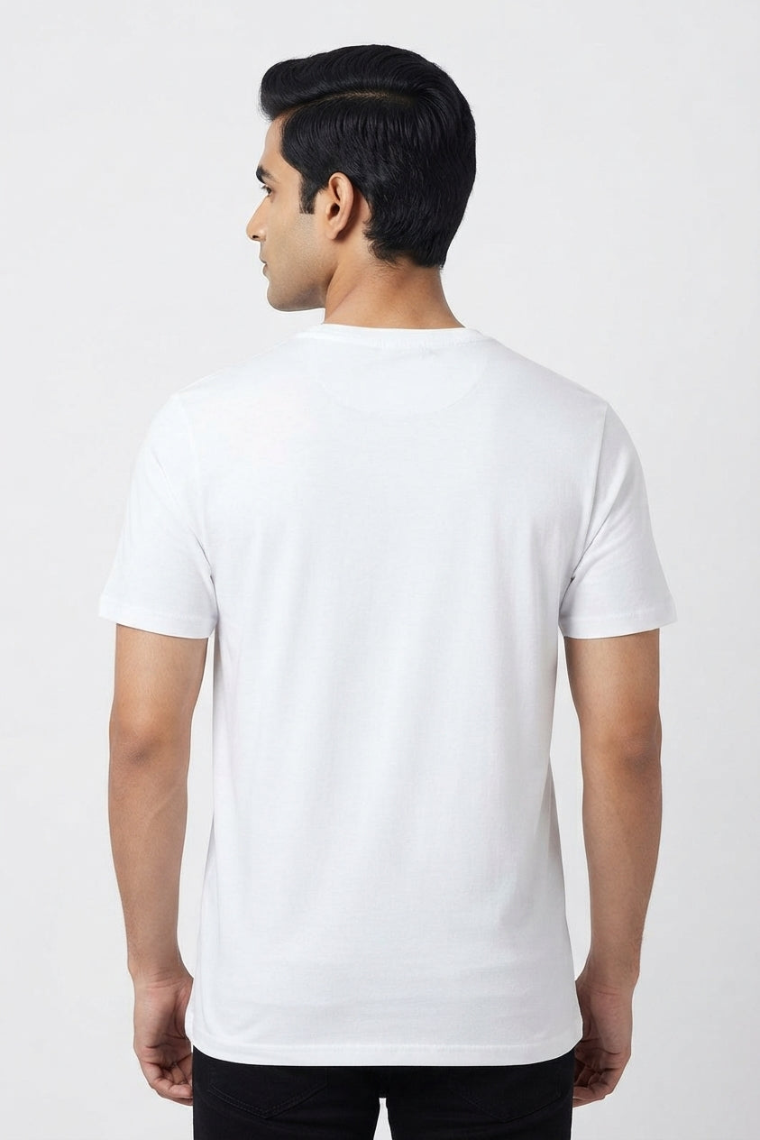 Peace Chill Graphic Printed White Tshirt