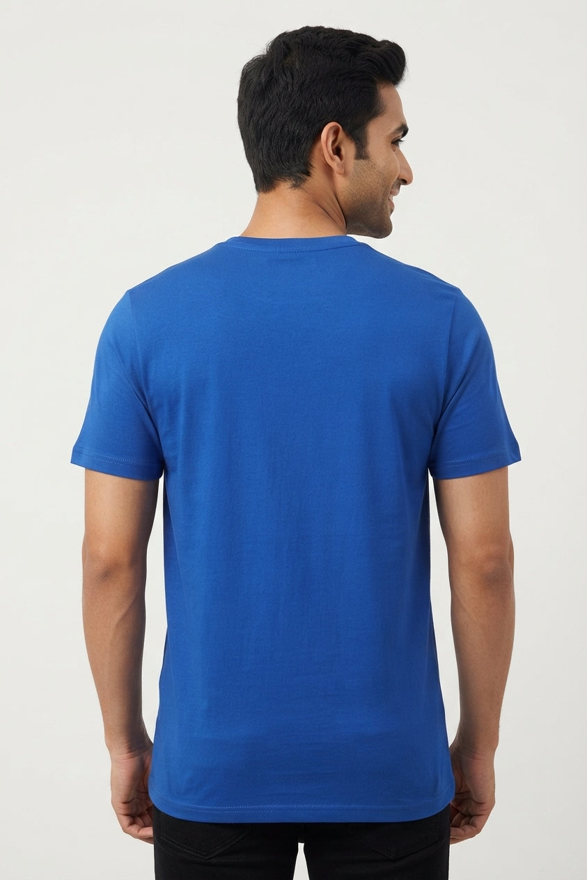 Rubiks Cube Printed Blue Tshirt