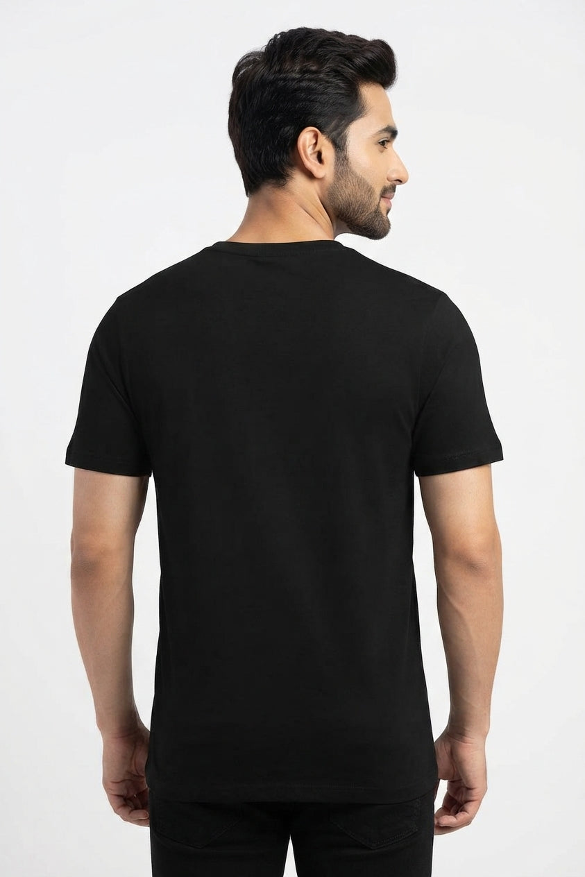 Weekend Graphic Printed Black Tshirt