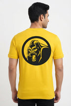 Angry Gorilla Graphic Printed Yellow Tshirt