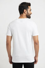 Hipster Giraffe Graphic Printed White Tshirt
