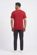Panda Graphic Printed Red Tshirt