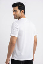 Fight Printed White Dry Fit Tee