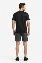 Striking Printed Black Dry Fit Tee
