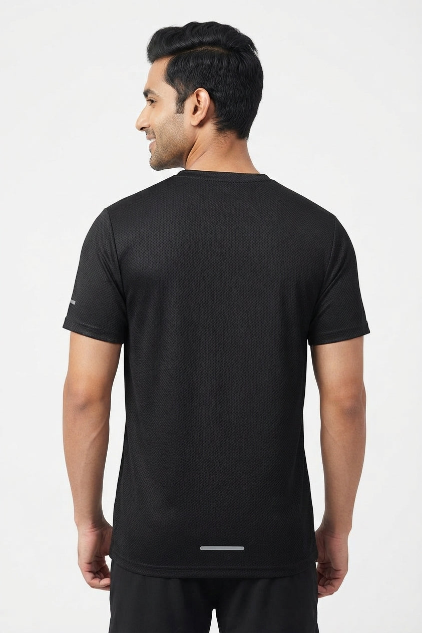 You Are Your Only Limit Printed Black Dry Fit Tee