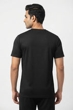 Built Tough Printed Black Dry Fit Tee